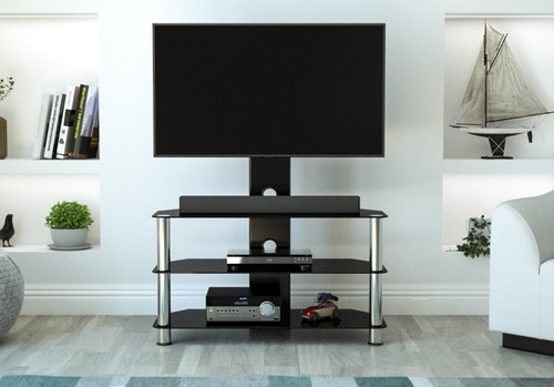 Glass corner stand with - glass, tv