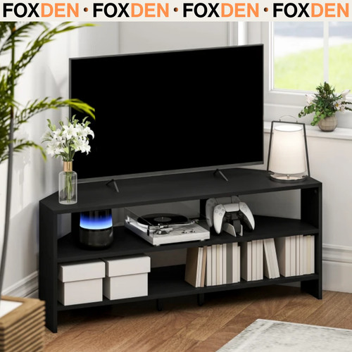 Black corner unit cabinet - unit,