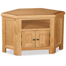 Oakvale Corner TV Unit / Oak