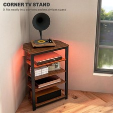 Corner TV Stand 4-Tier Shelves