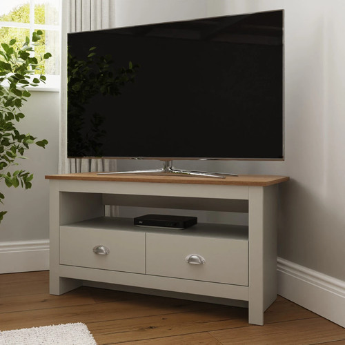 Grey corner stand drawer - corner,