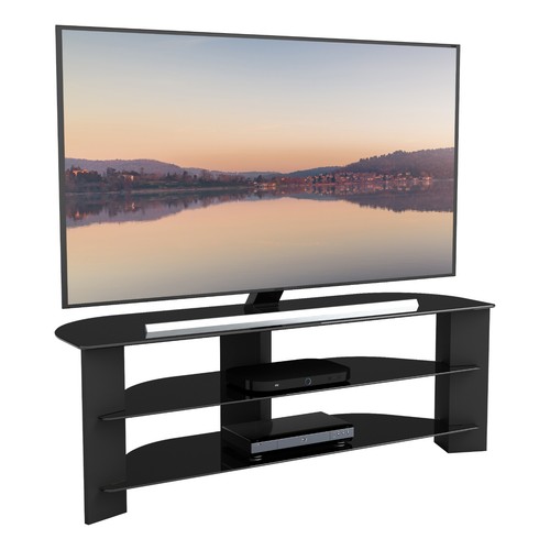 Black glass corner - corner, tv